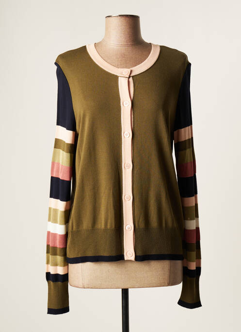 Vestă cu mâneci lungi kaki DEVERNOIS femeie