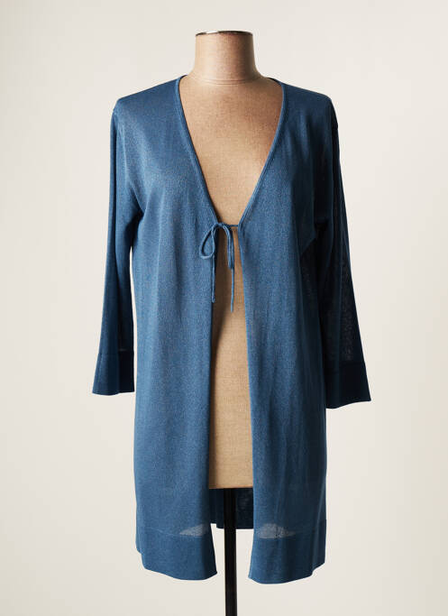 Vestă cu mâneci lungi albastru DEVERNOIS femeie