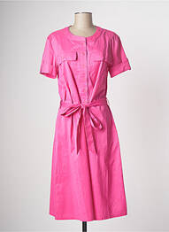 Rochie midi roz DEVERNOIS femme