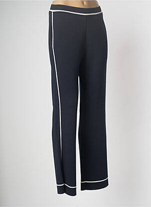 Pantalon drept bleu marin DEVERNOIS femeie