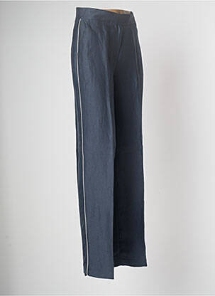Pantalon larg albastru DEVERNOIS femeie