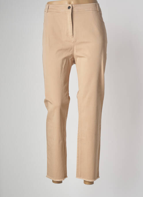 Blugi cu croială dreaptă bej DEVERNOIS femeie