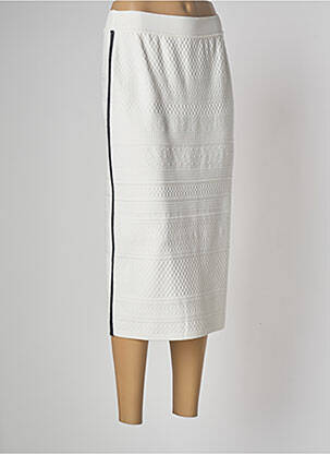 Fustă midi alb spart DEVERNOIS femeie