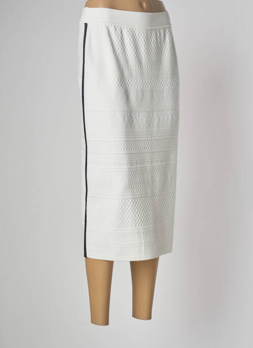Fustă midi alb spart DEVERNOIS femeie