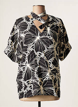 Top negru ASTRID BLACK LABEL femeie