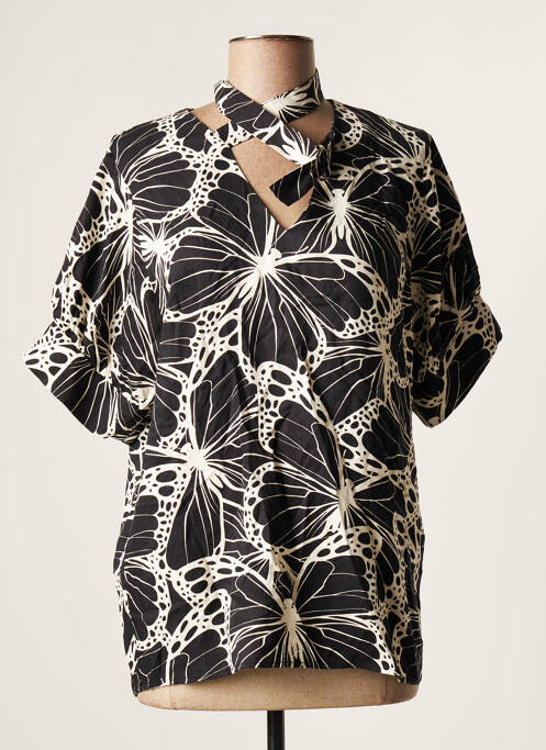 Top negru ASTRID BLACK LABEL femeie