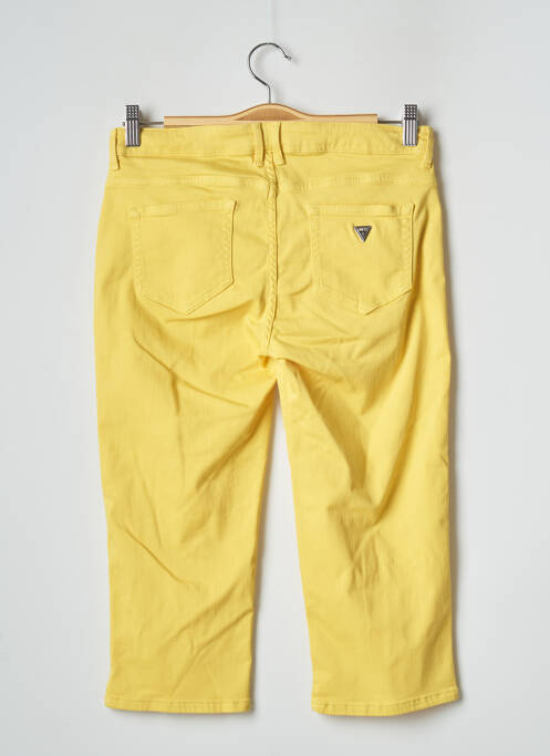 Blugi cu croială slim galben GUESS fată