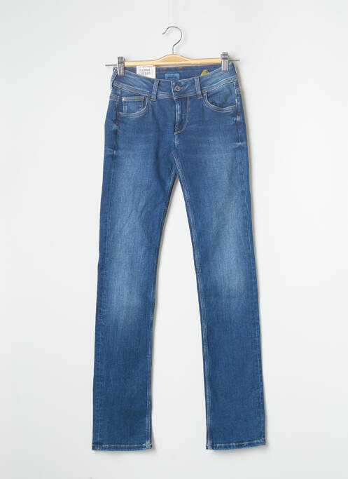 Blugi cu croială slim albastru PEPE femeie