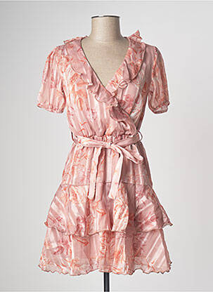 Rochie scurtă roz FOUDRE BY AURELIE VAN DAELEN femeie