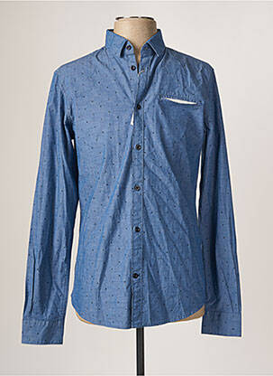 Cămașă cu mâneci lungi albastru TOM TAILOR bărbat