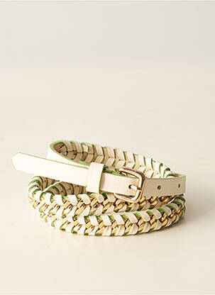 Curea alb PIECES femeie