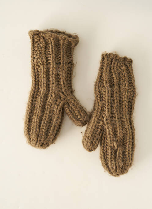 Mănuși maro PIECES femeie