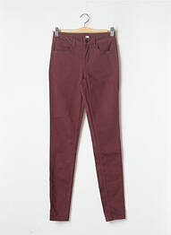 Pantalon slim roșu PIECES femeie