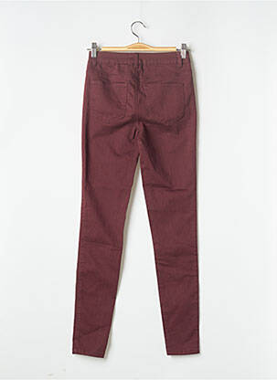 Pantalon slim roșu PIECES femeie
