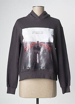 Hanorac cu glugă gri ONLY femeie