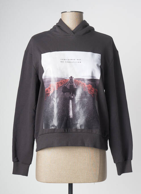 Hanorac cu glugă gri ONLY femeie