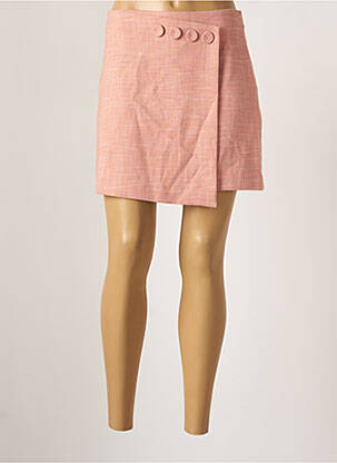 Fustă scurtă roz MANGO femeie