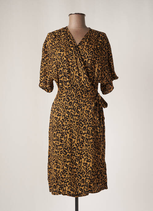 Rochie midi maro ASTRID BLACK LABEL femeie