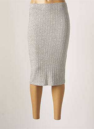 Fustă midi gri ONLY femeie