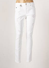 Blugi cu croială slim alb ONLY femeie