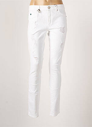 Blugi cu croială slim alb ONLY femeie