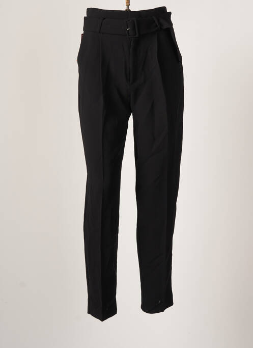 Pantalon larg negru MANGO femeie