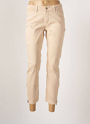 Pantalon slim bej MAC femeie