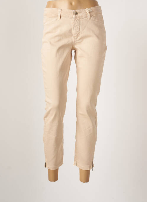 Pantalon slim bej MAC femeie
