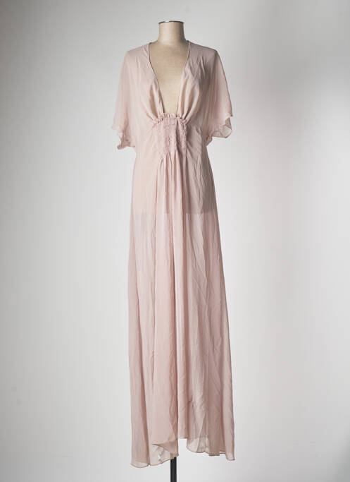 Rochie lungă roz MANGO femeie