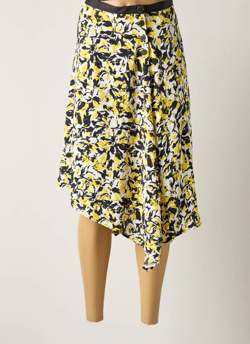 Fustă midi galben MORGAN femeie