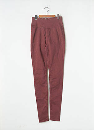 Pantalon slim roșu PIECES femeie