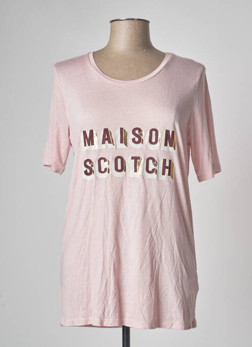 Tricou roz SCOTCH & SODA femeie