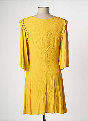 Rochie scurtă galben MANGO femeie