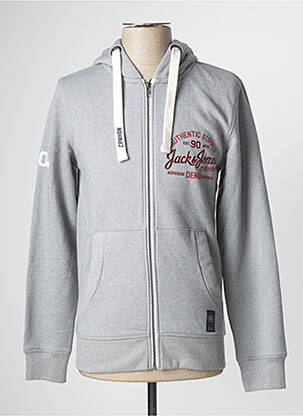 Vestă cu mâneci lungi gri JACK & JONES bărbat