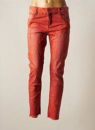 Pantalon slim portocaliu LES P'TITES BOMBES femeie