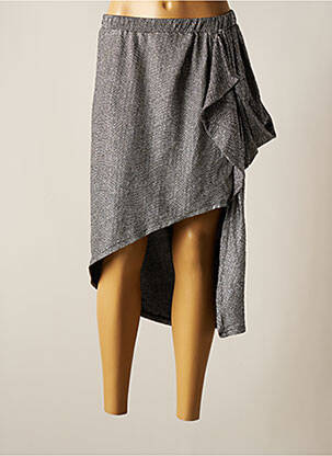 Fustă midi argintiu MORGAN femeie