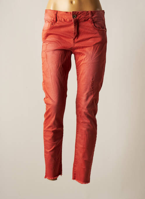 Pantalon slim portocaliu LES P'TITES BOMBES femeie