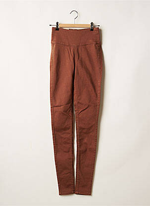 Pantalon slim maro PIECES femeie