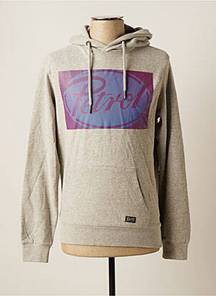 Hanorac cu glugă gri PETROL INDUSTRIES bărbat