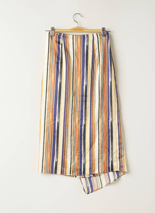 Fustă midi albastru MANGO femeie