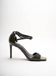 Sandale/pantofi decupați verde ONLY femme