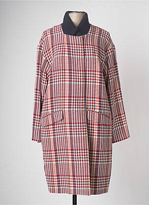 Palton lung roșu DEVERNOIS femeie