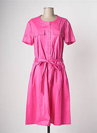 Rochie midi roz DEVERNOIS femme