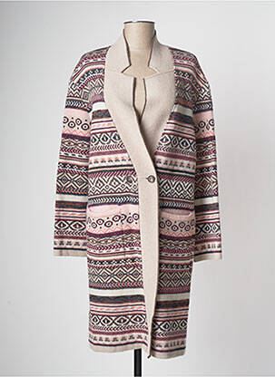 Vestă cu mâneci lungi bej DEVERNOIS femeie