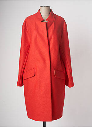 Palton lung roșu DEVERNOIS femeie