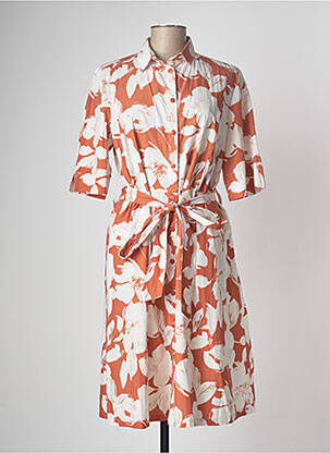 Rochie midi portocaliu DEVERNOIS femeie