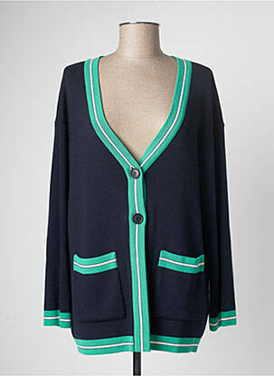 Vestă cu mâneci lungi albastru DEVERNOIS femeie