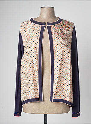 Vestă cu mâneci lungi roz DEVERNOIS femeie