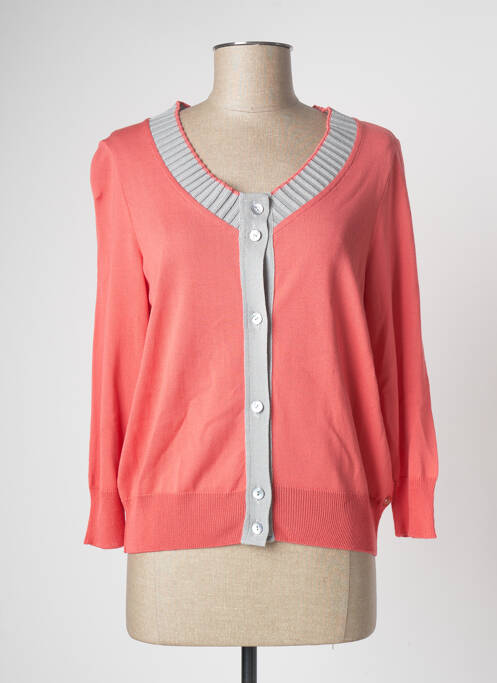 Vestă cu mâneci lungi roz DEVERNOIS femeie