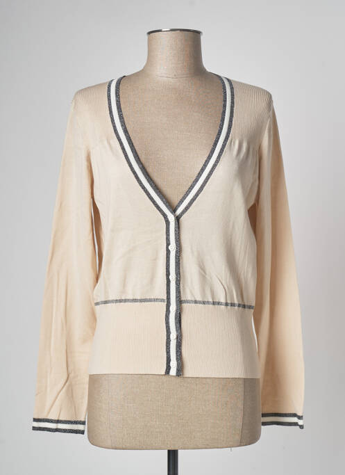 Vestă cu mâneci lungi bej DEVERNOIS femeie